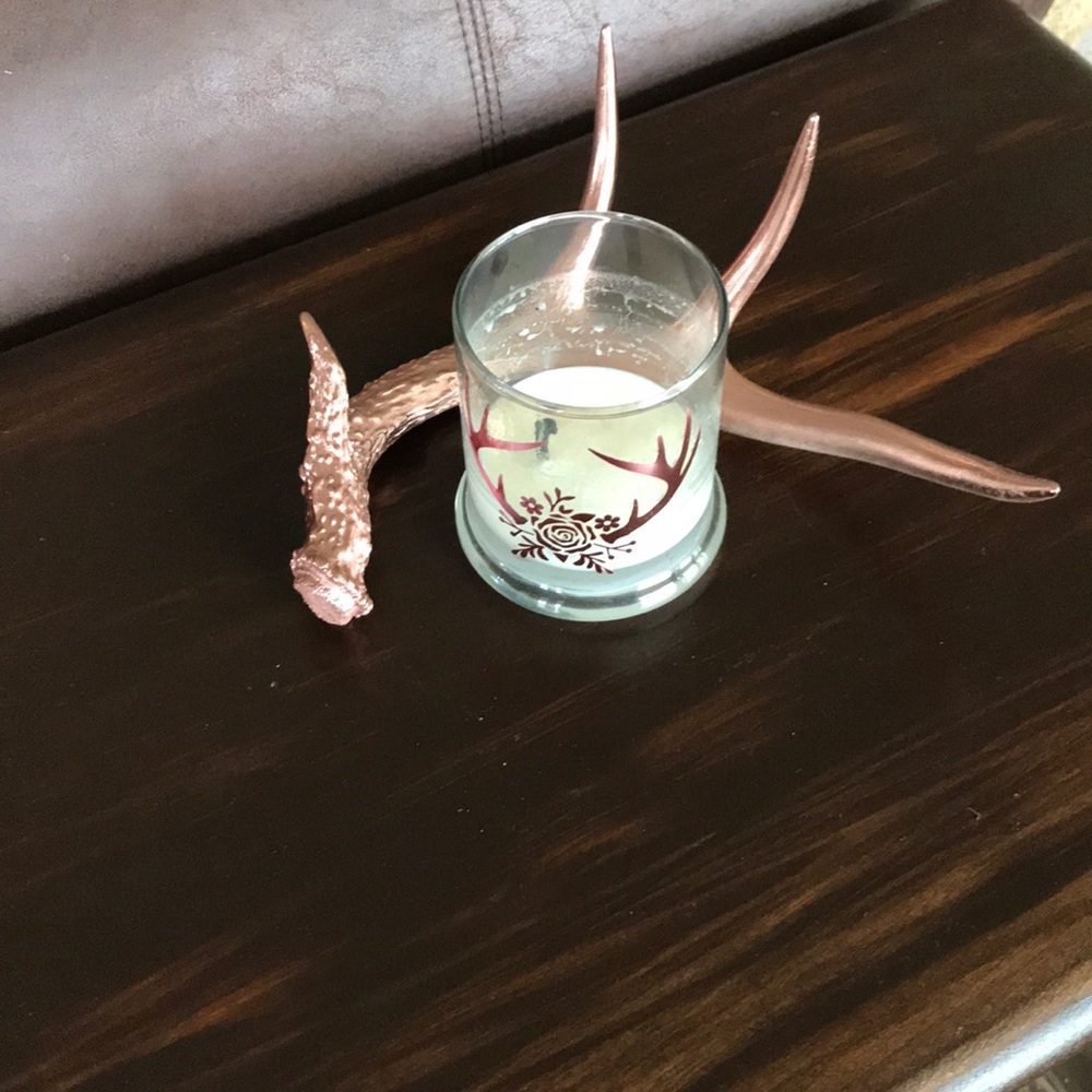 Rose gold deer antler